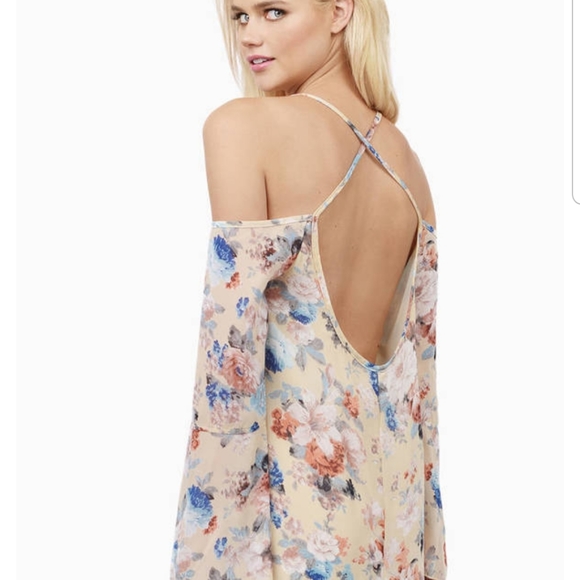 Tobi Spring Fling Mini Cold Shoulder Dress - Picture 2 of 4